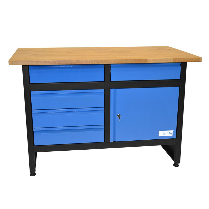 GÜDE GW 5/1 Banco da lavoro con ripiano in legno