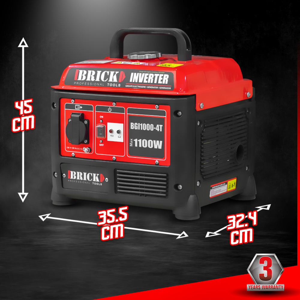54CC 1100W 4-stroke inverter generator