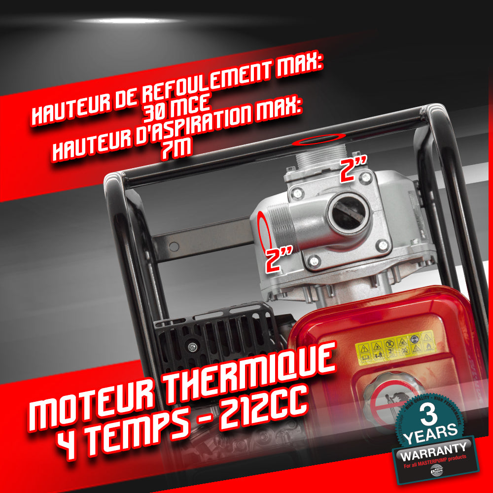 Motobomba 33.000L/H 212CC