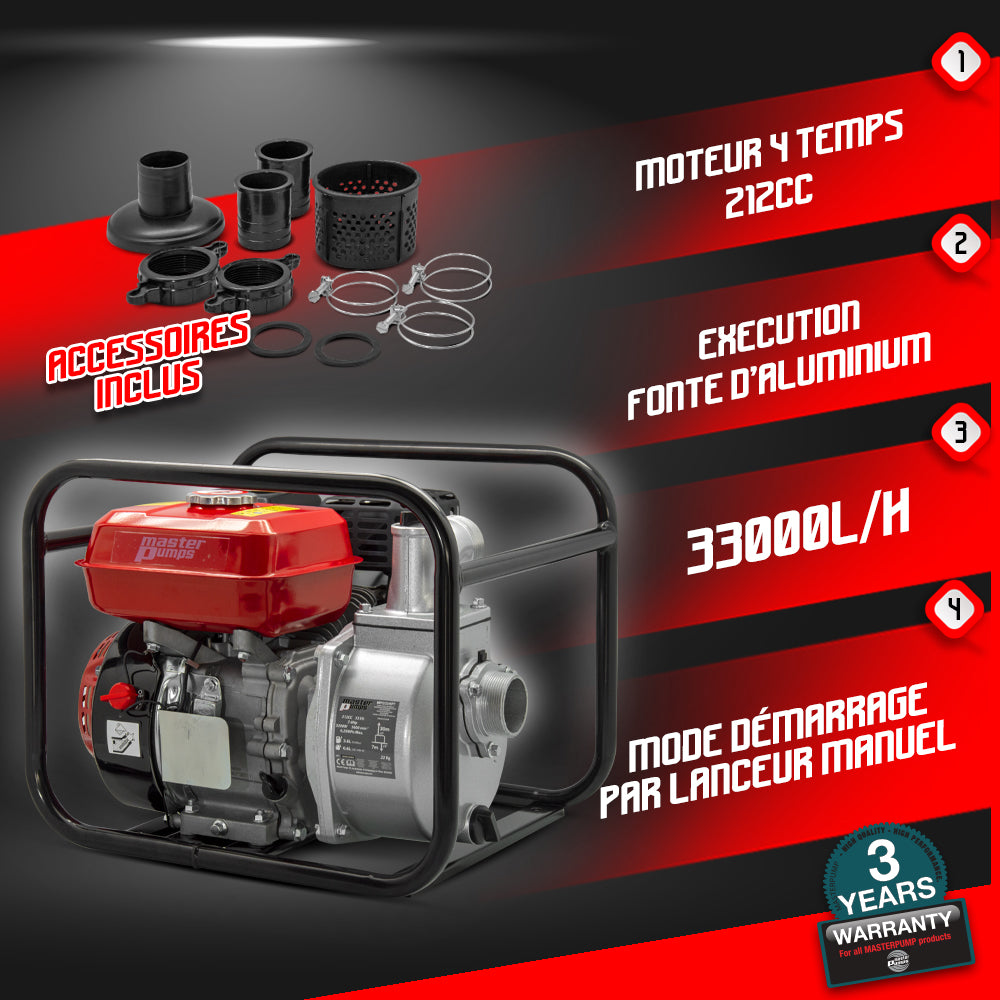 Motobomba 33.000L/H 212CC