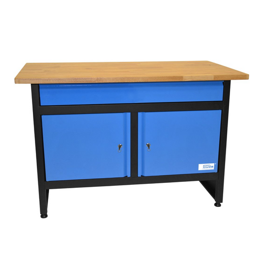 GÜDE GW 2T Workbench with wooden shelf