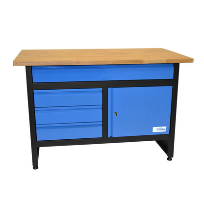 GÜDE GW 3/1 Workbench with wooden shelf