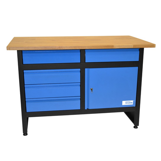 GÜDE GW 5/1 Workbench with wooden shelf