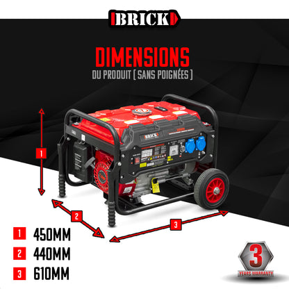 Grupo electrógeno 3000W AVR ruedas y asas