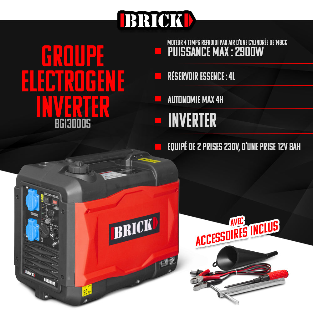149CC 3000W 4-stroke inverter generator