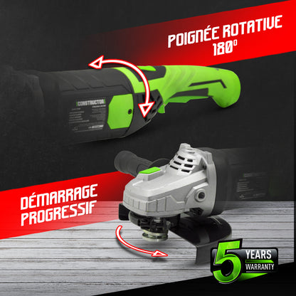 Angle grinder 2400W 230 mm disc