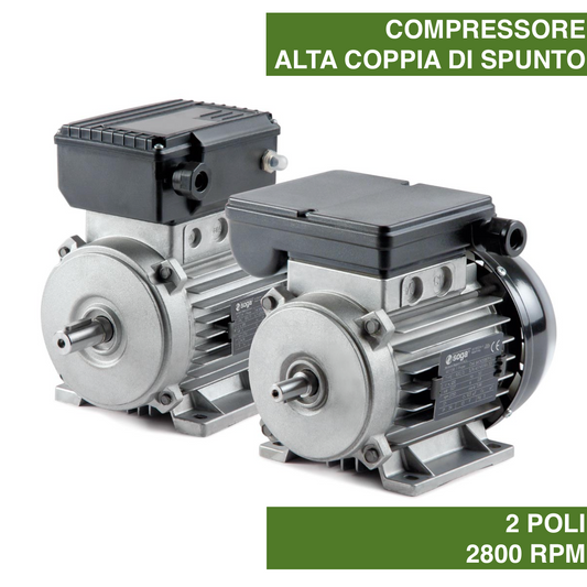 Motori IEC a induzione bassa tensione AC monofase 2 poli per compressori