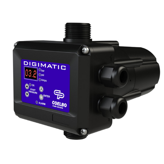 DIGIMATIC Pressoflussostato digitale 3 hp con protezione amperometrica
