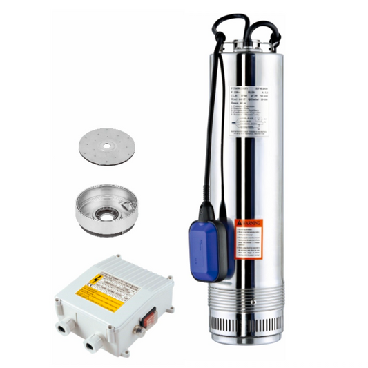 5" multistage monobloc electric submersible pumps in stainless steel