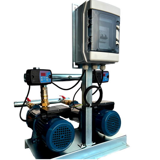 Electronic booster set with horizontal multistage electric pumps at fixed speed 