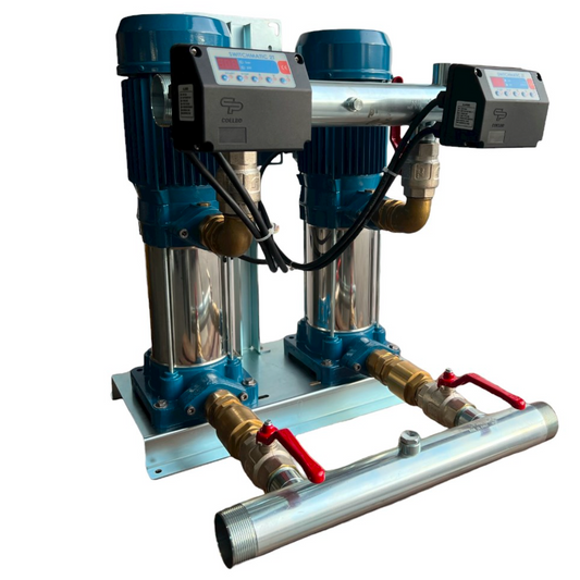 Electronic booster set with vertical multistage electric pumps at fixed speed 